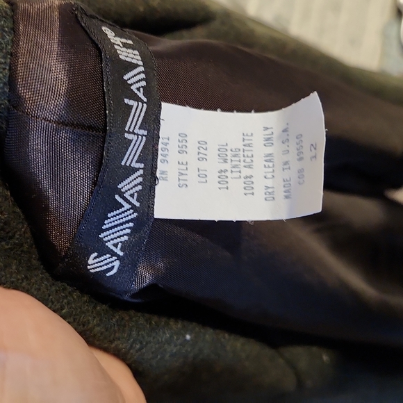 Vintage green wool blazer - Picture 5 of 5